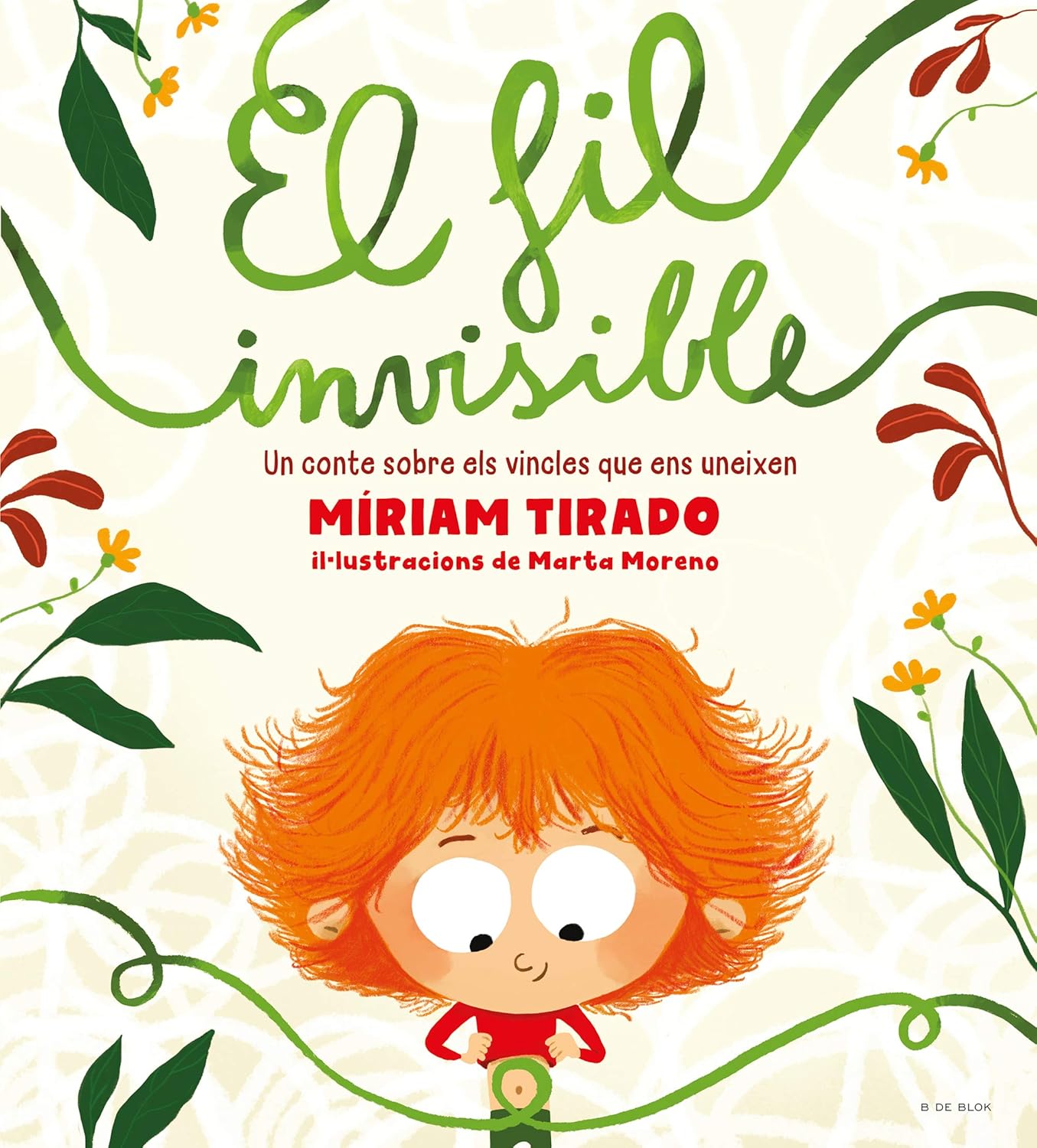 Portada del llibre El fil invisible de Míriam Tirado i Marta Moreno, conte en català sobre vincles familiars